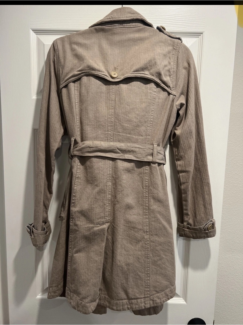 Free People Taupe Belted Trench Coat - Picture 2 of 2